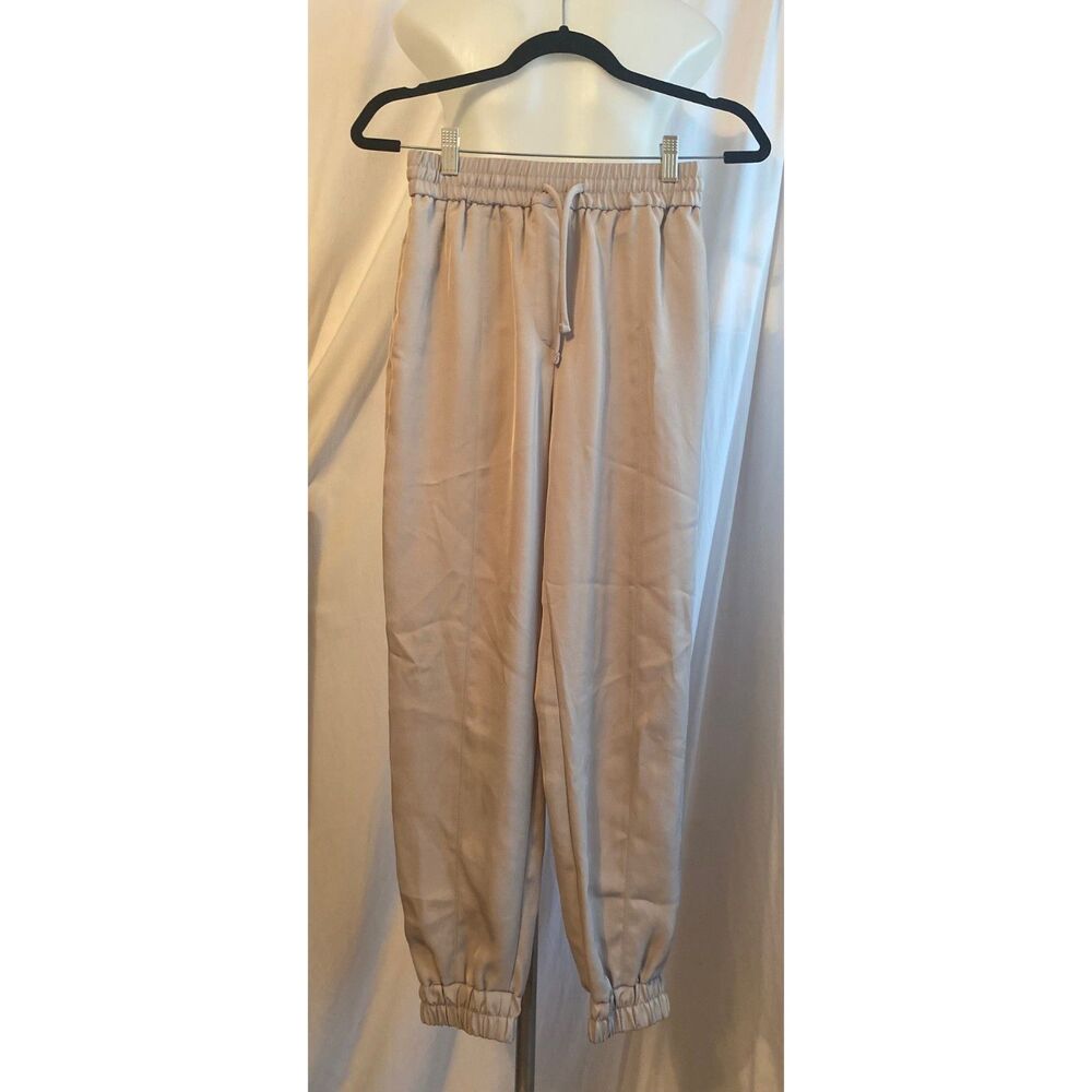 Zara Taupe Drawstring Jogger Pants